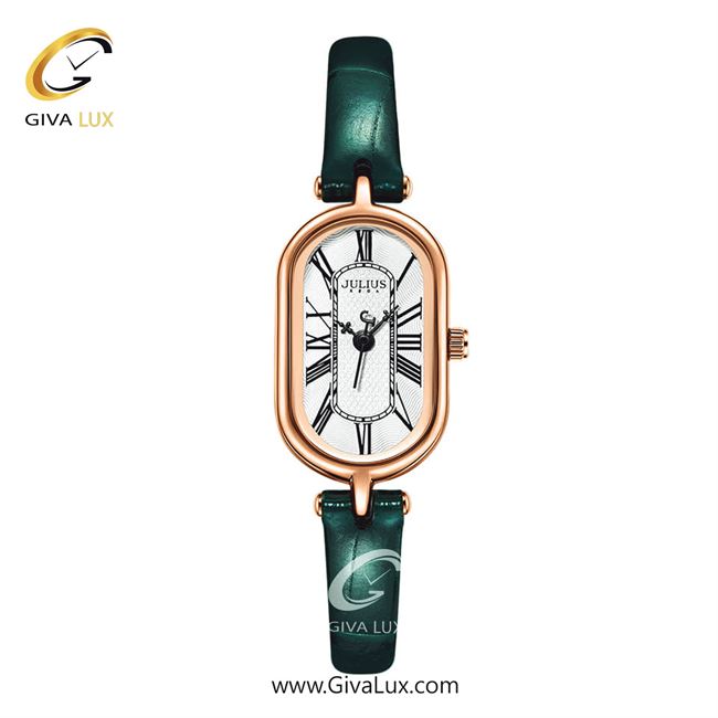 ساعت مچی اورجینال زنانه جولیوس رزگلد | سبز| نقره ای| کد رفرنس JA-1432B