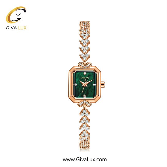 ساعت مچی اورجینال زنانه جولیوس رزگلد | رزگلد| سبز| کد رفرنس JA-1437C