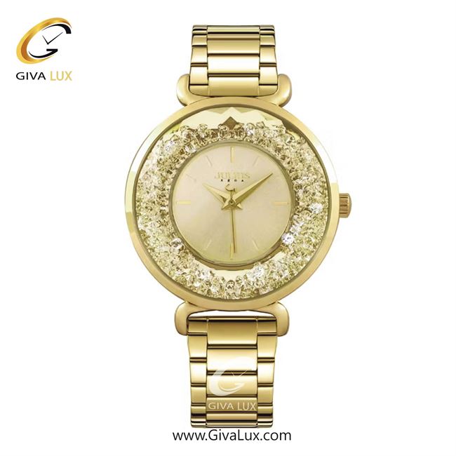 ساعت مچی اورجینال جولیوس زنانه طلایی | طلایی | طلایی | کد رفرنس JA-1440A