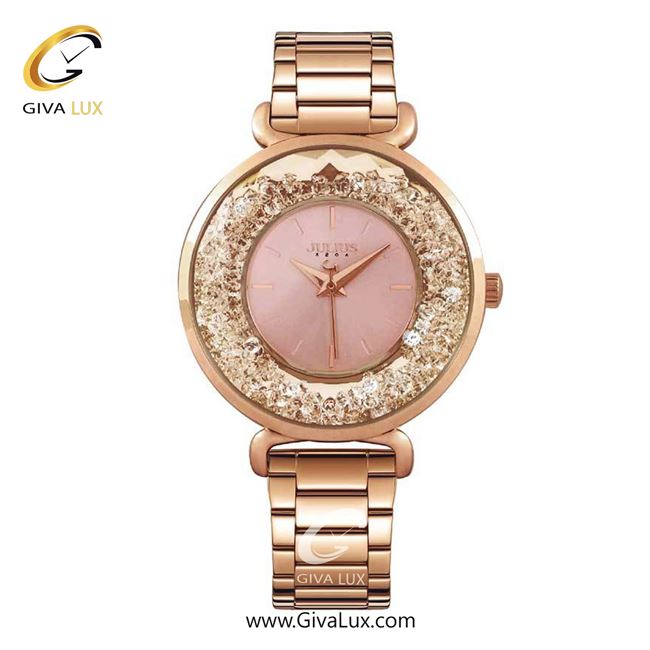 ساعت مچی اورجینال جولیوس زنانه رزگلد | رزگلد | رزگلد-صورتی | کد رفرنس JA-1440B