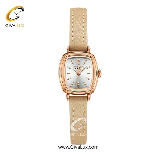 ساعت مچی اورجینال زنانه جولیوس رزگلد | بژ -کرم| نقره ای| کد رفرنس JA-1445B