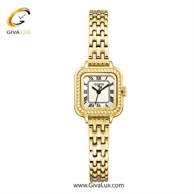 ساعت مچی اورجینال زنانه جولیوس طلایی | طلایی| نقره ای| کد رفرنس JA-1449D