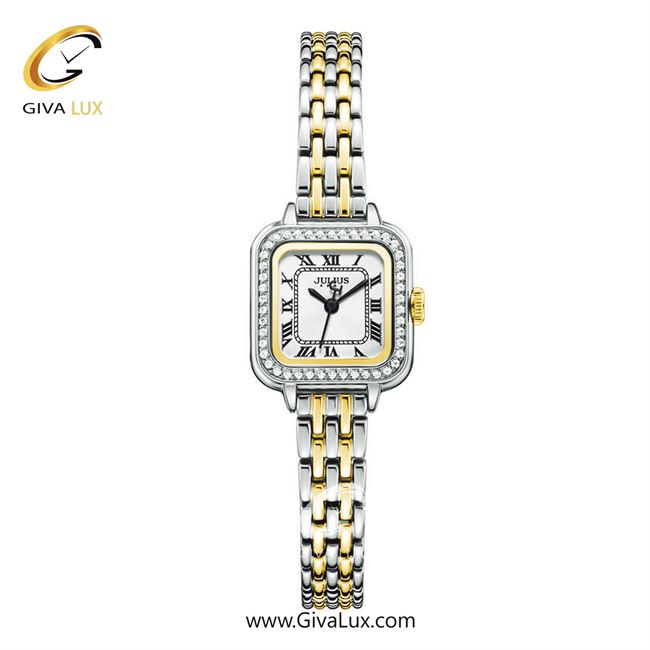 ساعت مچی اورجینال زنانه جولیوس نقره ای | طلایی-نقره ای| نقره ای-طلایی| کد رفرنس JA-1449E