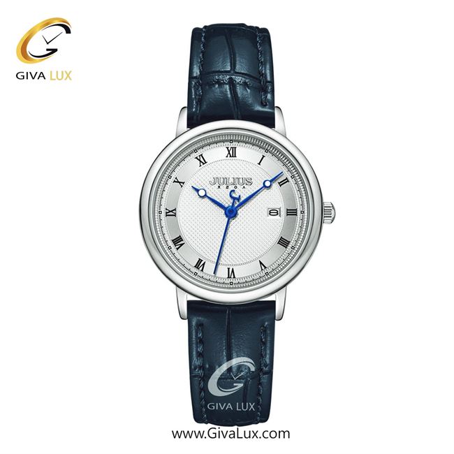 ساعت مچی اورجینال زنانه جولیوس نقره ای | آبی| نقره ای| کد رفرنس JA-1450LA
