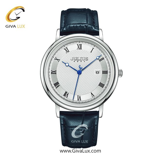 ساعت مچی اورجینال مردانه جولیوس نقره ای | آبی| نقره ای| کد رفرنس JA-1450MA