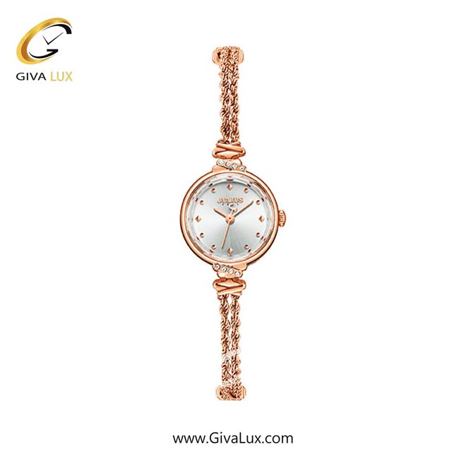 ساعت مچی اورجینال زنانه جولیوس رزگلد | رزگلد| نقره ای| کد رفرنس JA-1452C