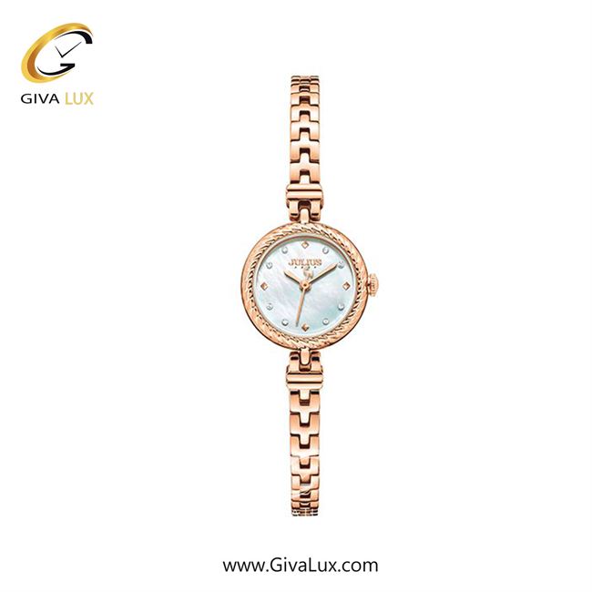 ساعت مچی اورجینال زنانه جولیوس رزگلد | رزگلد| نقره ای| کد رفرنس JA-1453C