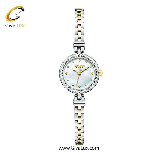 ساعت مچی اورجینال زنانه جولیوس نقره ای | طلایی-نقره ای| نقره ای| کد رفرنس JA-1453D