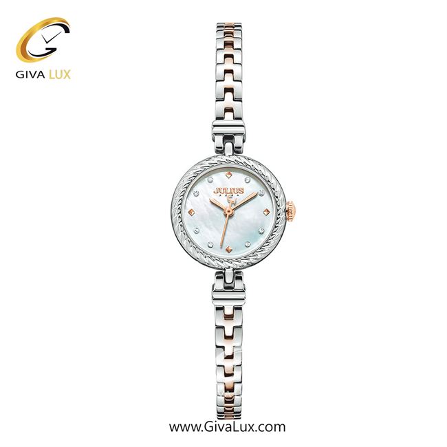 ساعت مچی اورجینال زنانه جولیوس نقره ای | نقره ای-رزگلد| نقره ای| کد رفرنس JA-1453E