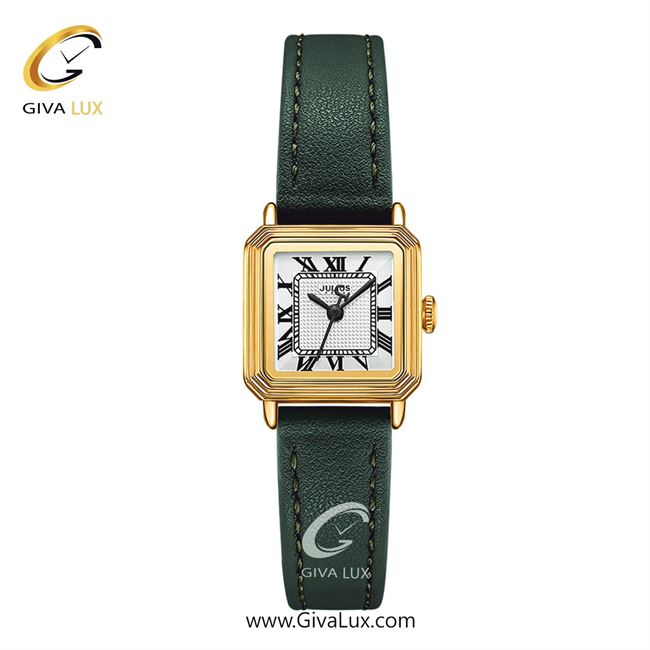 ساعت مچی اورجینال زنانه جولیوس طلایی | سبز| نقره ای| کد رفرنس JA-1455A