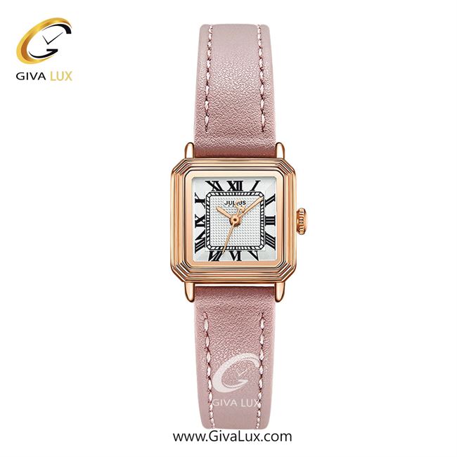 ساعت مچی اورجینال زنانه جولیوس رزگلد | صورتی| نقره ای| کد رفرنس JA-1455B