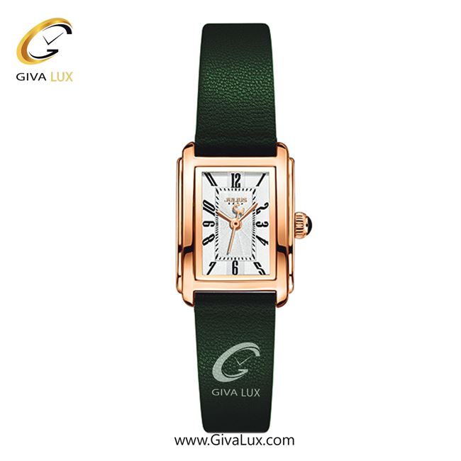 ساعت مچی اورجینال زنانه جولیوس رزگلد | سبز| سفید| کد رفرنس JA-1457B