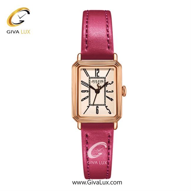ساعت مچی اورجینال زنانه جولیوس رزگلد | صورتی| رزگلد| کد رفرنس JA-1458A