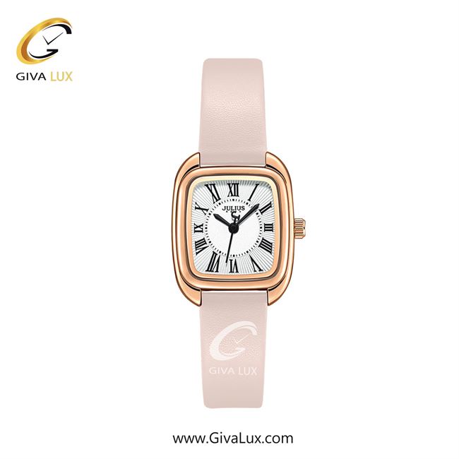 ساعت مچی اورجینال زنانه جولیوس رزگلد | صورتی| سفید| کد رفرنس JA-1459A