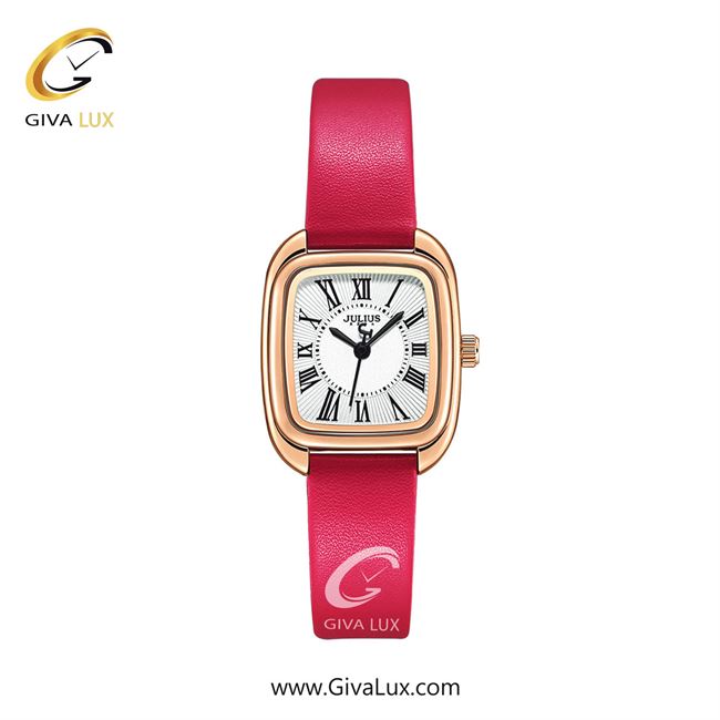 ساعت مچی اورجینال زنانه جولیوس رزگلد | صورتی| سفید| کد رفرنس JA-1459B