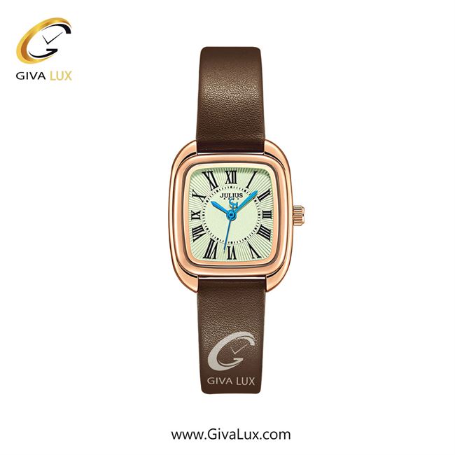 ساعت مچی اورجینال زنانه جولیوس رزگلد | قهوه ای| سفید| کد رفرنس JA-1459C