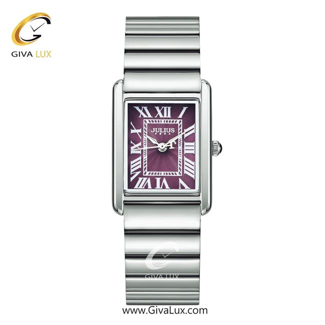 ساعت مچی اورجینال زنانه جولیوس نقره ای | نقره ای| بنفش| کد رفرنس JA-1470B