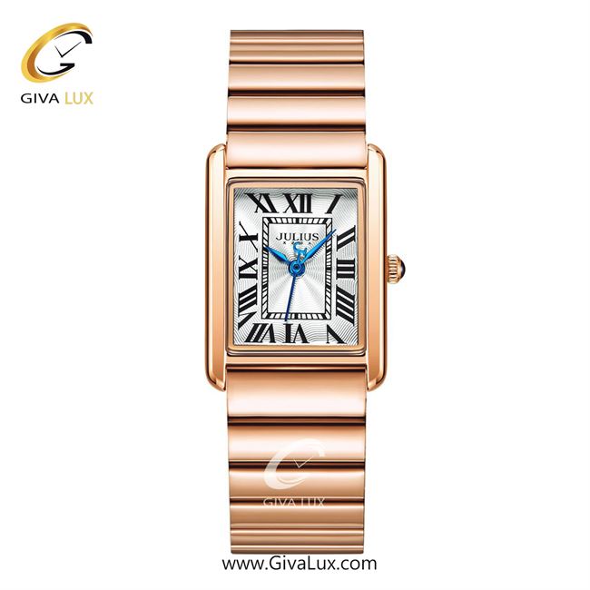ساعت مچی اورجینال زنانه جولیوس رزگلد | رزگلد| نقره ای| کد رفرنس JA-1470D