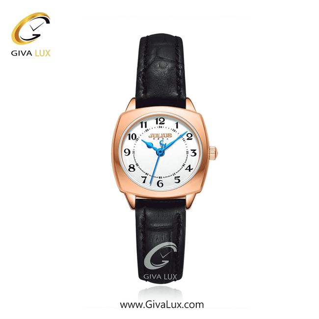 ساعت مچی اورجینال زنانه جولیوس رزگلد | مشکی| سفید| کد رفرنس JA-1475C