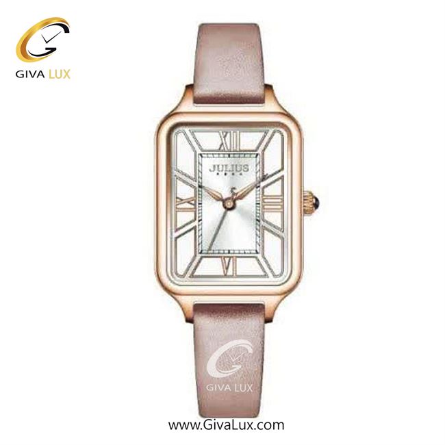 ساعت مچی اورجینال زنانه جولیوس رزگلد | صورتی| سفید| کد رفرنس JA-1478A