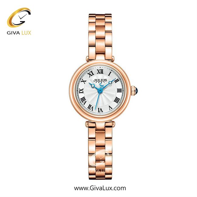 ساعت مچی اورجینال زنانه جولیوس رزگلد | رزگلد| نقره ای| کد رفرنس JA-1480B