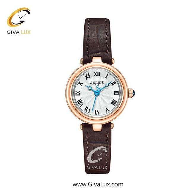 ساعت مچی اورجینال زنانه جولیوس رزگلد | قهوه ای| نقره ای| کد رفرنس JA-1480D