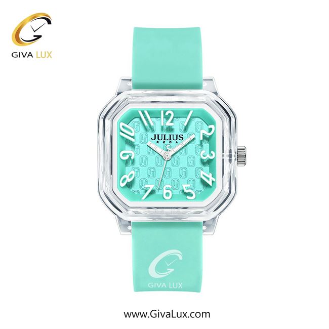 ساعت مچی اورجینال زنانه جولیوس نقره ای | آبی| آبی| کد رفرنس JA-1491B