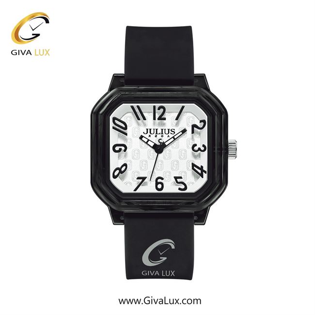 ساعت مچی اورجینال زنانه جولیوس مشکی | مشکی| سفید| کد رفرنس JA-1491F