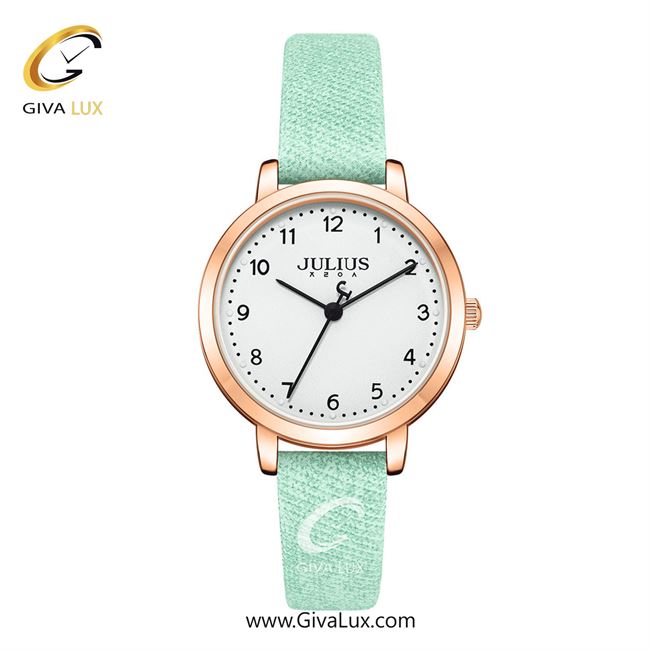 ساعت مچی اورجینال زنانه جولیوس رزگلد | سبز| نقره ای| کد رفرنس JA-1496B