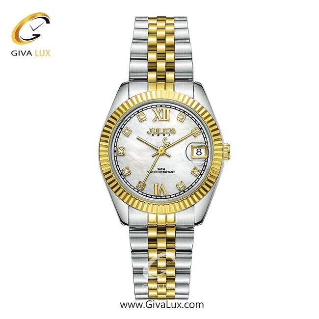 ساعت مچی اورجینال زنانه جولیوس نقره ای-طلایی | نقره ای-طلایی| نقره ای| کد رفرنس JA-1498G