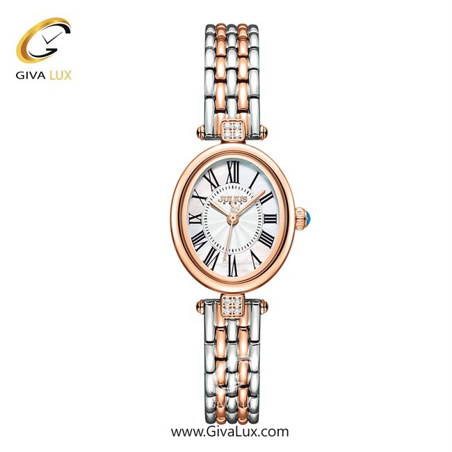 ساعت مچی اورجینال زنانه جولیوس رزگلد | نقره ای-رزگلد| نقره ای| کد رفرنس JA-1524B