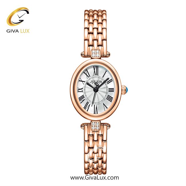 ساعت مچی اورجینال زنانه جولیوس رزگلد | رزگلد| نقره ای| کد رفرنس JA-1524C