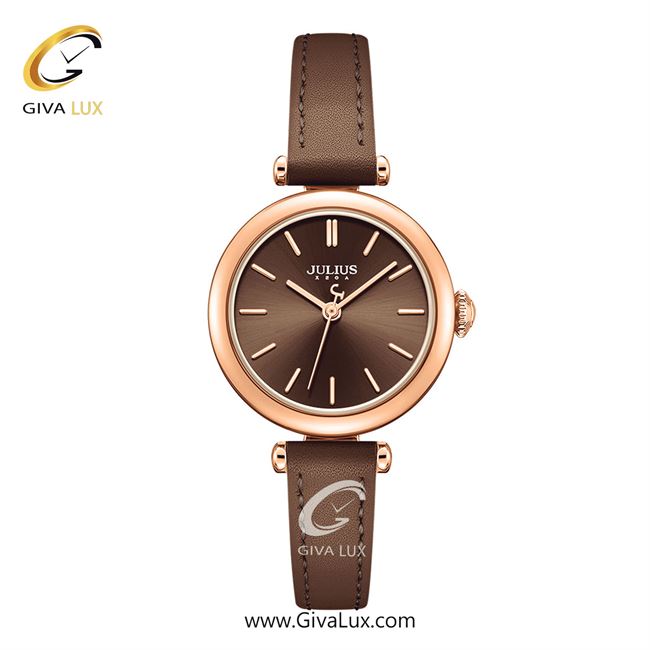 ساعت مچی اورجینال زنانه جولیوس رزگلد | قهوه ای| قهوه ای| کد رفرنس JA-1539D