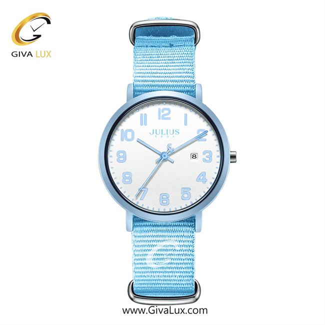 ساعت مچی اورجینال زنانه جولیوس آبی | آبی| نقره ای| کد رفرنس JA-1552E