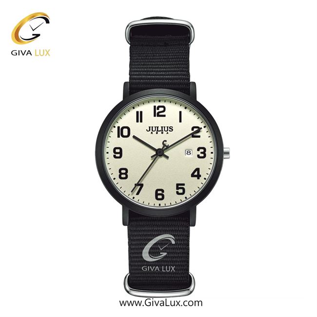 ساعت مچی اورجینال زنانه جولیوس مشکی | مشکی| کرم| کد رفرنس JA-1552F