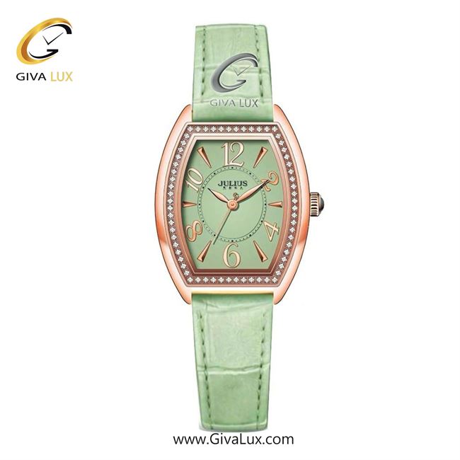 ساعت مچی اورجینال زنانه جولیوس | JULIUS  رزگلد | سبز| سبز| کد رفرنس JA-1590D