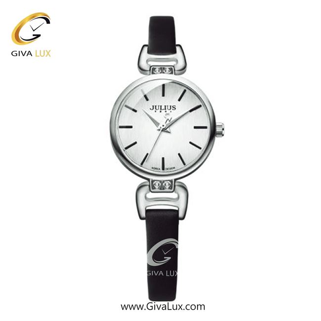 ساعت مچی اورجینال زنانه جولیوس نقره ای | مشکی| نقره ای| کد رفرنس JA-925A