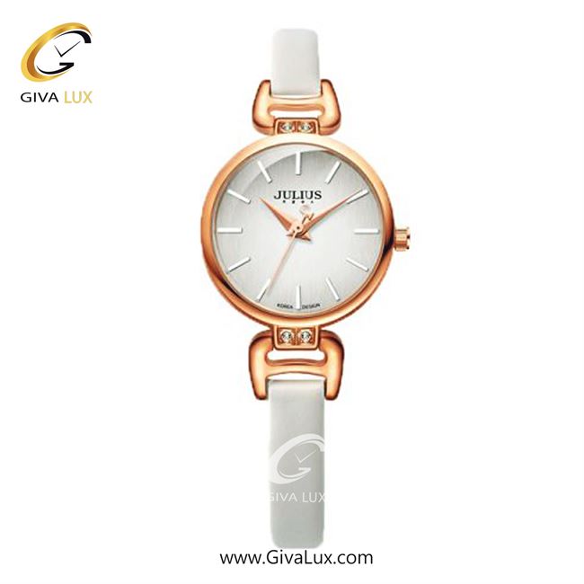 ساعت مچی اورجینال زنانه جولیوس رزگلد | سفید| نقره ای| کد رفرنس JA-925C