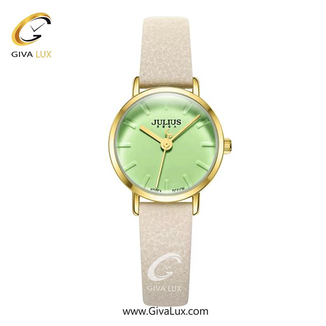 ساعت مچی اورجینال زنانه جولیوس طلایی | خاکستری بژ| سبز| کد رفرنس JA-963B