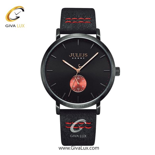 ساعت مچی اورجینال جولیوس مردانه مشکی | مشکی | مشکی | کد رفرنس JAH-112D