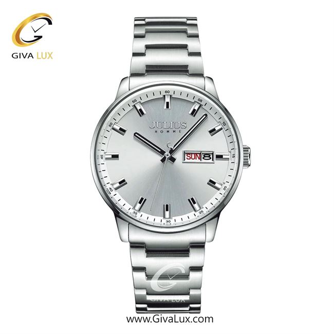 ساعت مچی اورجینال مردانه جولیوس نقره ای | نقره ای| نقره ای| کد رفرنس JAH-114A