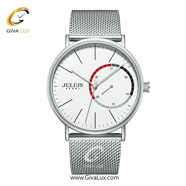 ساعت مچی اورجینال جولیوس مردانه نقره ای | نقره ای | سفید | کد رفرنس JAH-119A