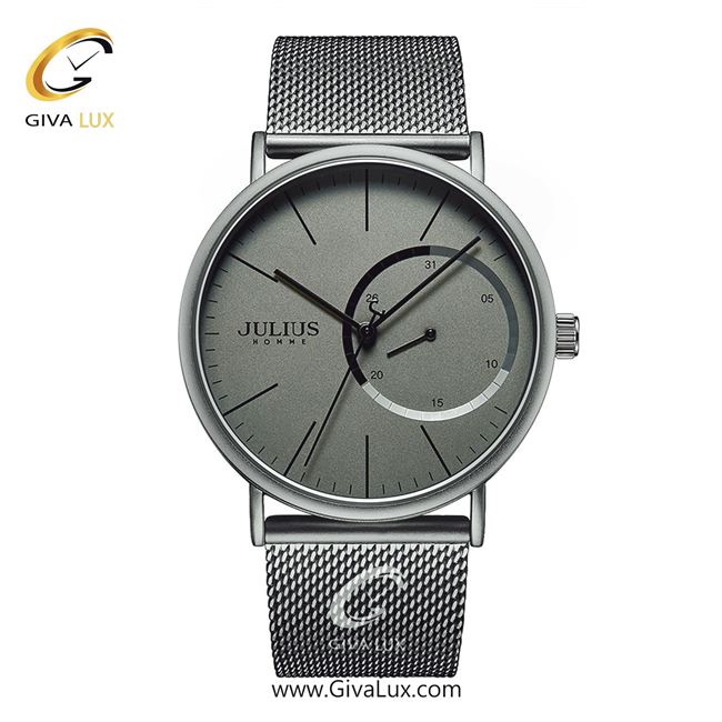 ساعت مچی اورجینال مردانه جولیوس نقره ای | نقره ای| طوسی| کد رفرنس JAH-119B