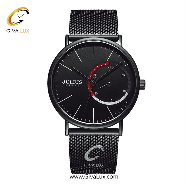 ساعت مچی اورجینال مردانه جولیوس مشکی | مشکی| مشکی| کد رفرنس JAH-119D