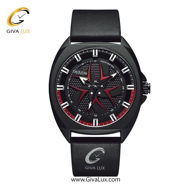 ساعت مچی اورجینال جولیوس مردانه مشکی | مشکی | مشکی | کد رفرنس JAH-138C