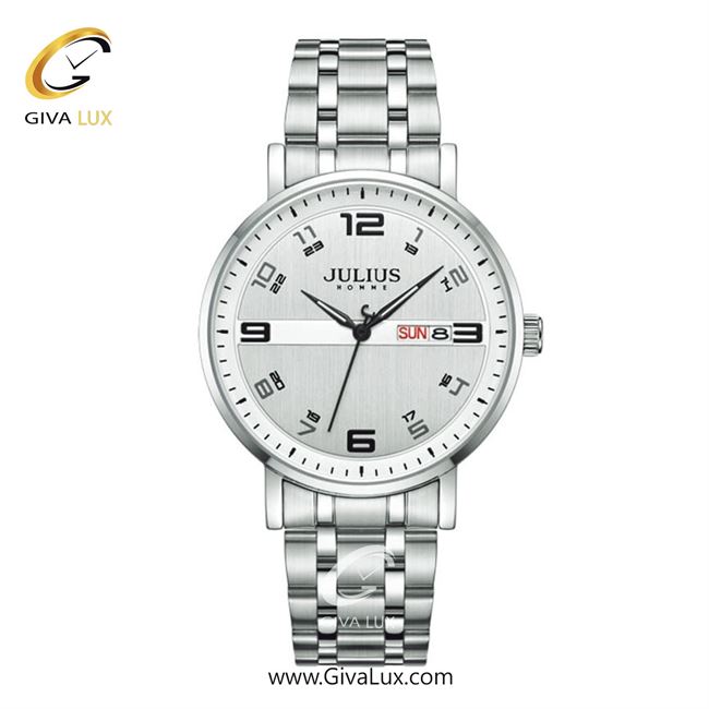 ساعت مچی اورجینال جولیوس مردانه نقره ای | نقره ای | نقره ای | کد رفرنس JAH-140A