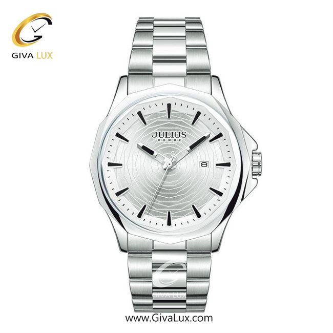 ساعت مچی اورجینال مردانه جولیوس نقره ای | نقره ای| نقره ای| کد رفرنس JAH-143A