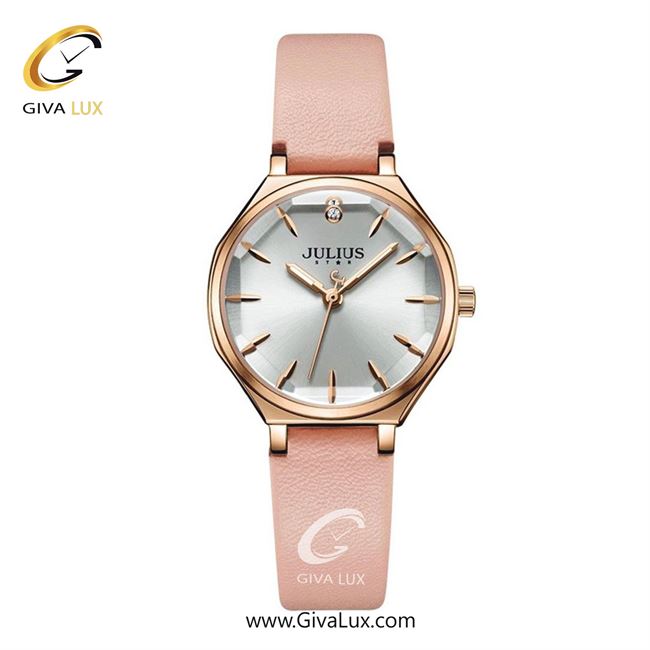 ساعت مچی اورجینال جولیوس زنانه رزگلد | صورتی | نقره ای | کد رفرنس JS-008B