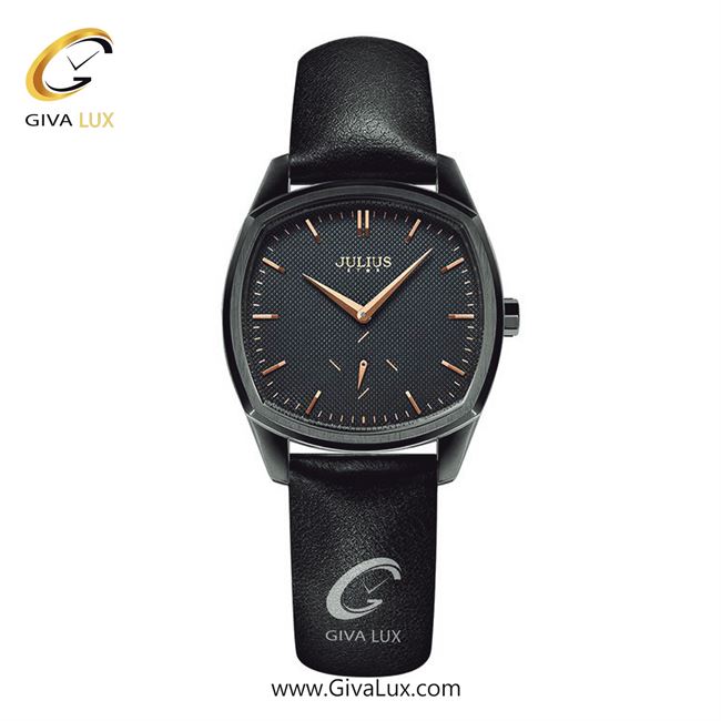 ساعت مچی اورجینال زنانه جولیوس دو موتوره زیر ثانیه مشکی | مشکی| مشکی| کد رفرنس JS-014LD