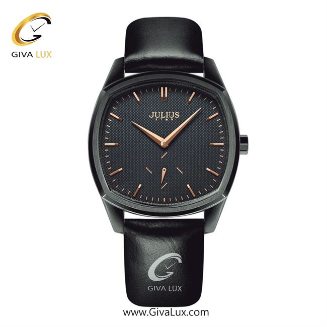ساعت مچی اورجینال مردانه جولیوس دو موتوره زیر ثانیه مشکی | مشکی| مشکی| کد رفرنس JS-014MD
